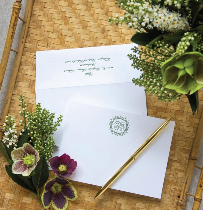 50 Letterpress Notecards + Envelopes