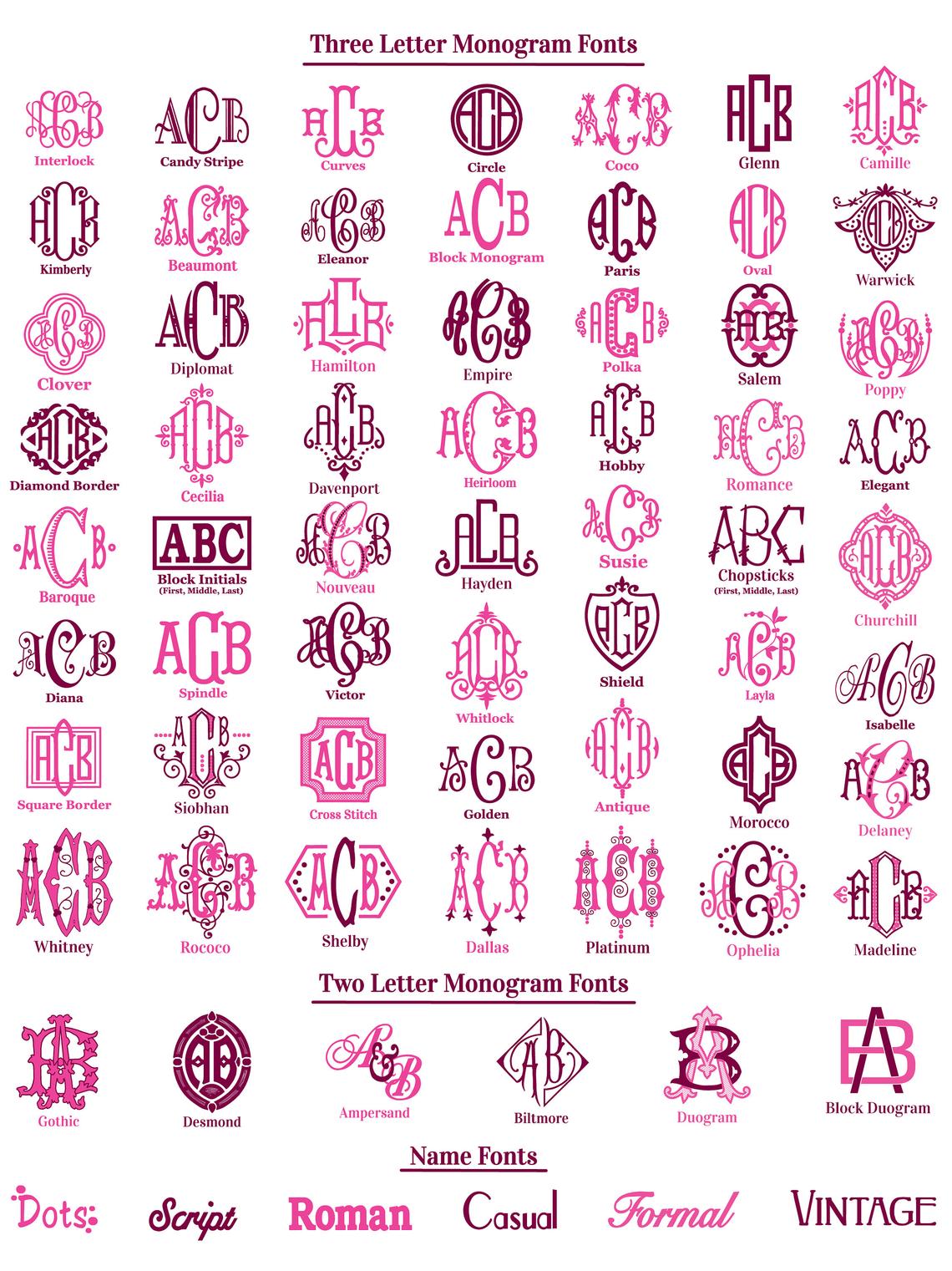 Monogrammed Bath Towels