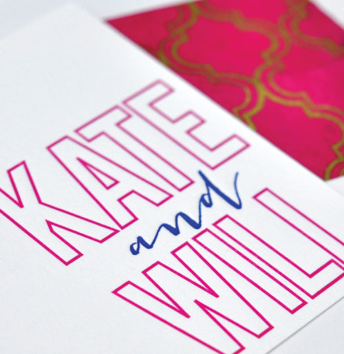 Letterpress Personal Stationery - Design 46