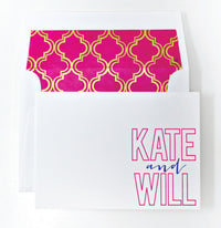 Letterpress Personal Stationery - Design 46