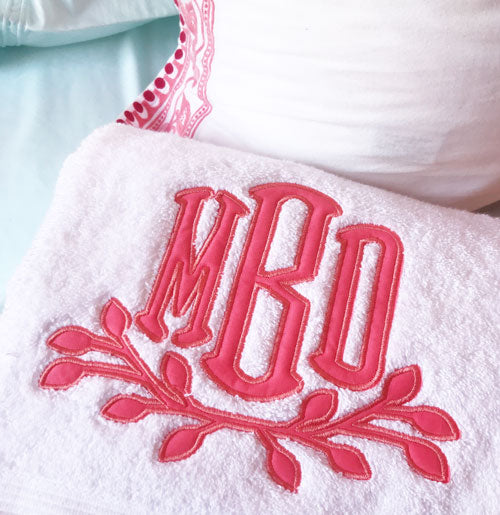 Super Soft Towels with Laurel Applique – Maddie Merriweather