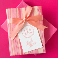 Monogram Letterpress Gift Tag - Style T105