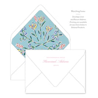 April Showers Folded Flat Notecard
