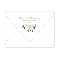 50 Blue Topiary Crest Folded Notes