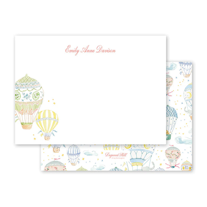 Balloon Festival Flat Notecard for Kids