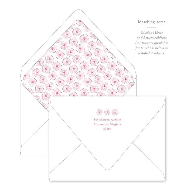 Berry Blooms Flat Notecard