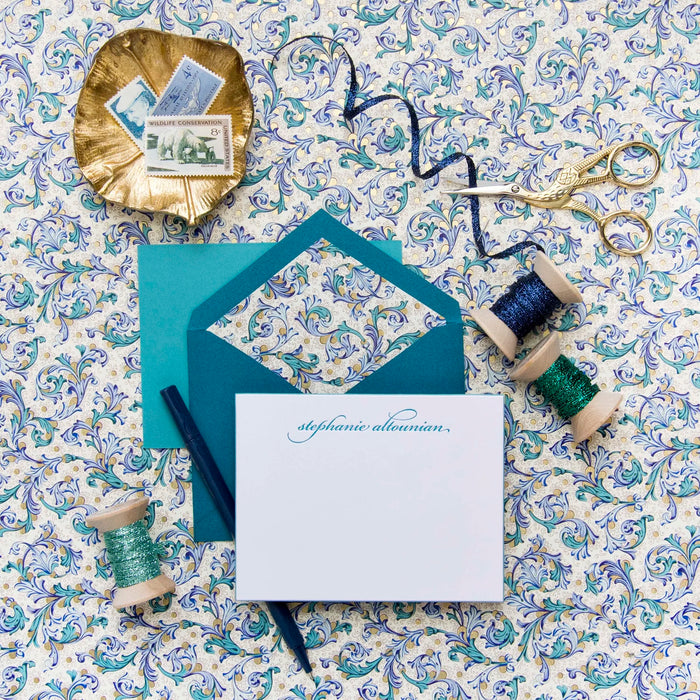 Gorgeous Teal Beveled Notes - D2