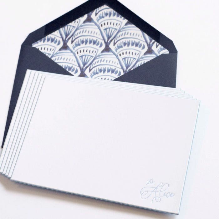 Light Blue Beveled Notes - D11