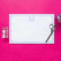 Light Blue Personalized Desk Pad