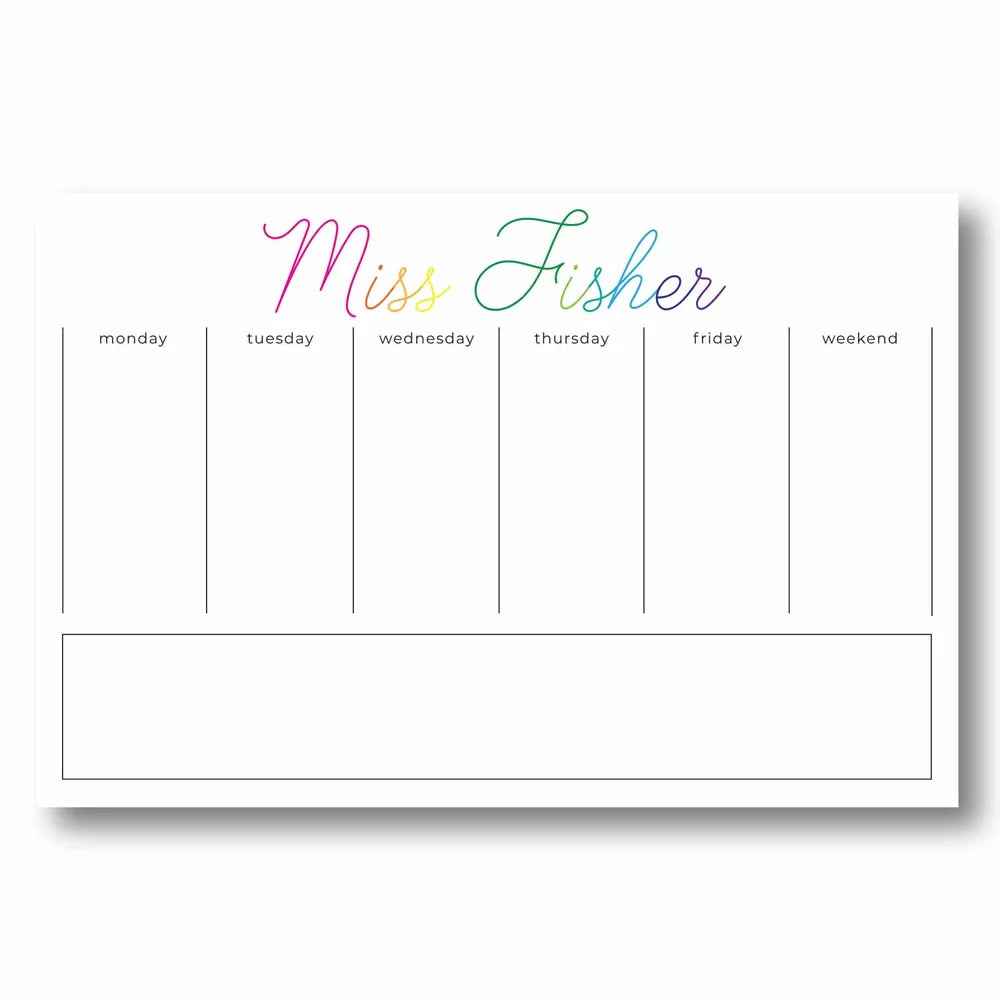 Rainbow Personalized Desk Pad