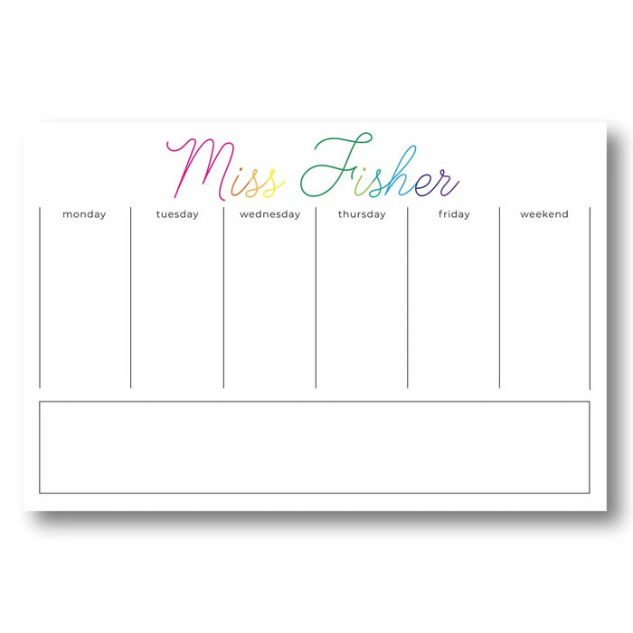 Rainbow Personalized Desk Pad