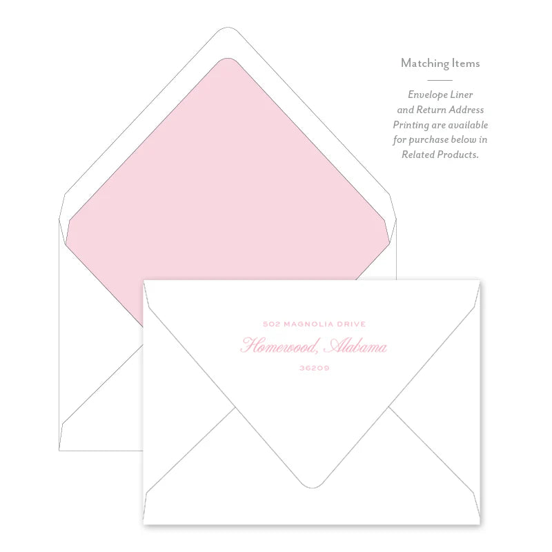 April Showers Folded Flat Notecard