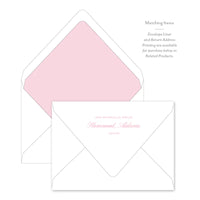 April Showers Folded Flat Notecard