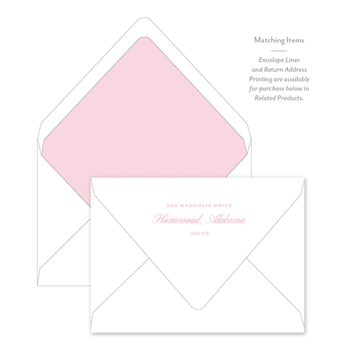 April Showers Folded Flat Notecard