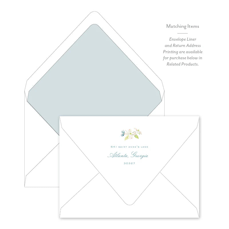 Garden Border Notecard