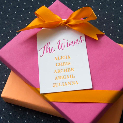 Letterpress Gift Tags - Design T21