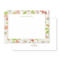 Floral Border Flat Notecards