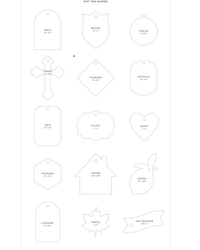 25 Personalized Gift Tags - Design T256