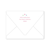 Animal Fete Pink Border Notecard