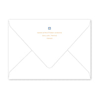 50 Azulejo Monogram Dinner/Party Invitations
