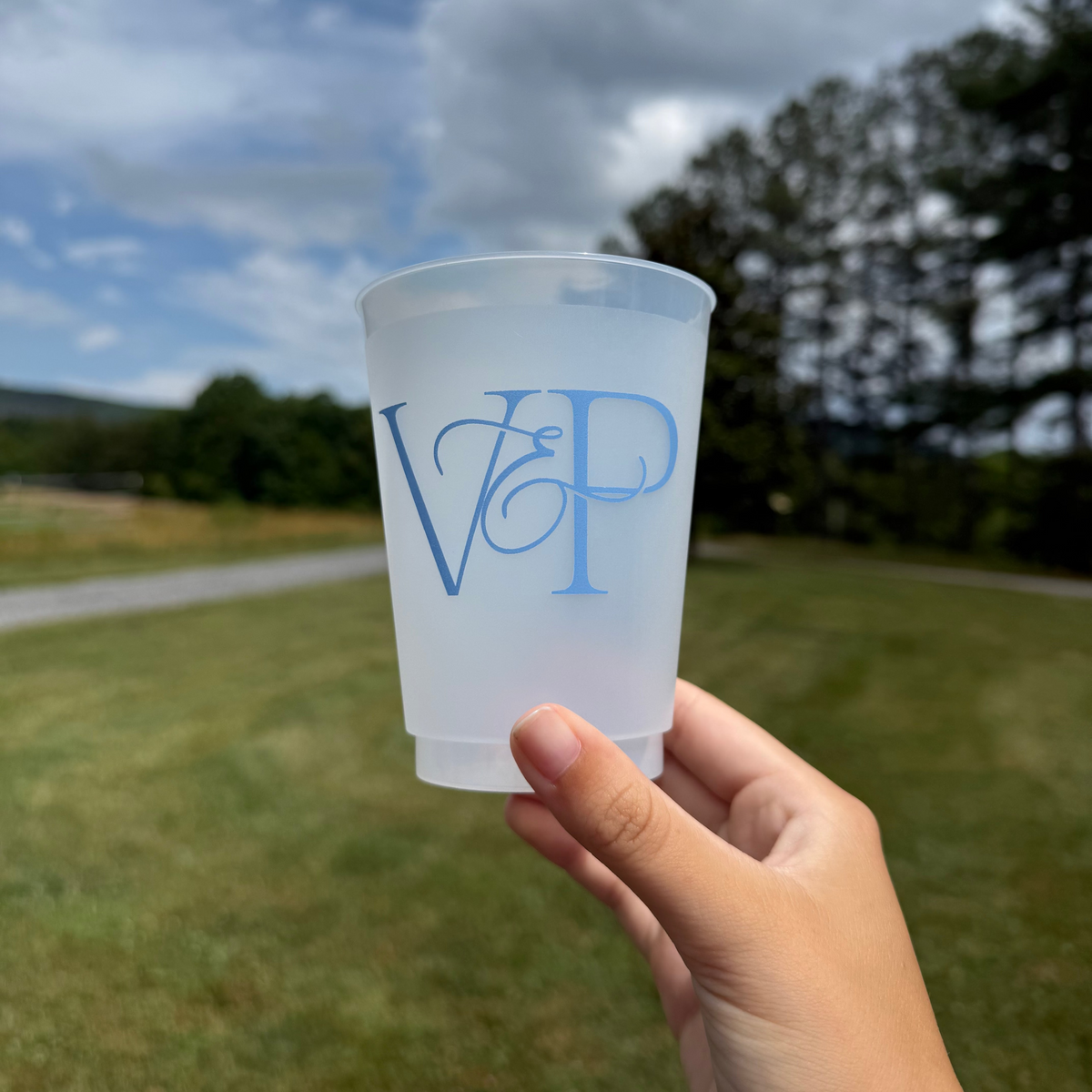 100 Custom Frost-Flex Cups with Initials