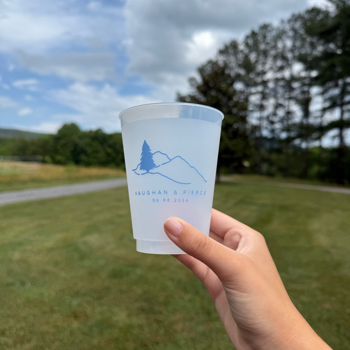 100 Custom Frost-Flex Cups with Initials