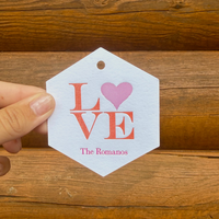 Letterpress Love Gift Tags - Design T2