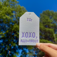 Letterpress Gift Tags - Style T4