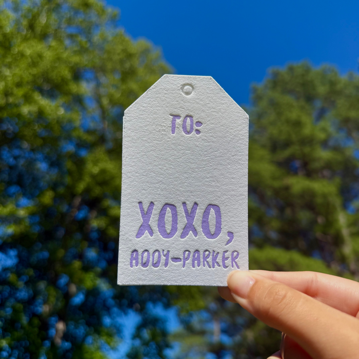 Letterpress Gift Tags - Style T4