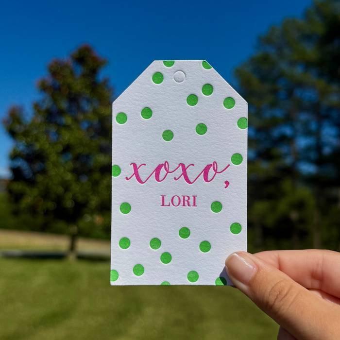 Letterpress Gift Tag - Style T7