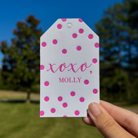"XOXO" Letterpress Gift Tag - Style T7