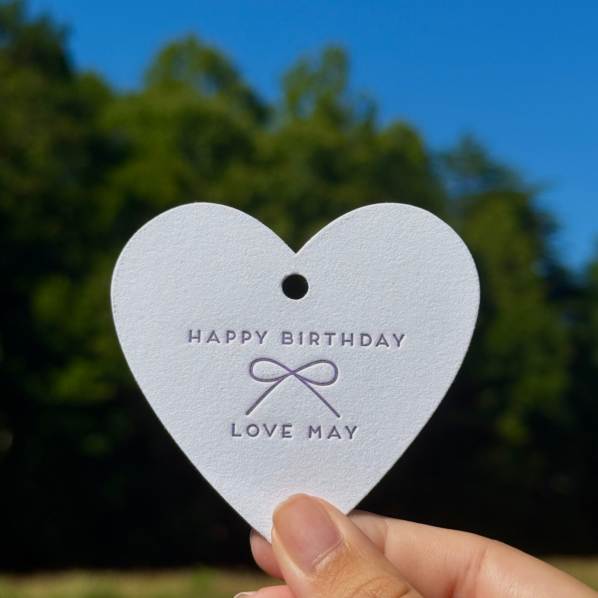 "Happy Birthday" Letterpress Gift Tags - Style T89