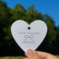 "Happy Birthday" Letterpress Gift Tags - Style T89