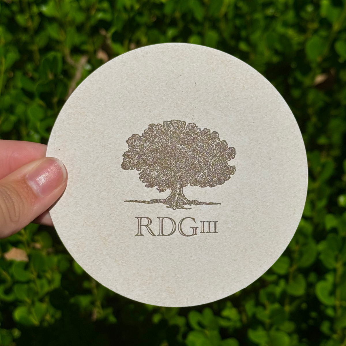 Custom Tree Motif Coasters