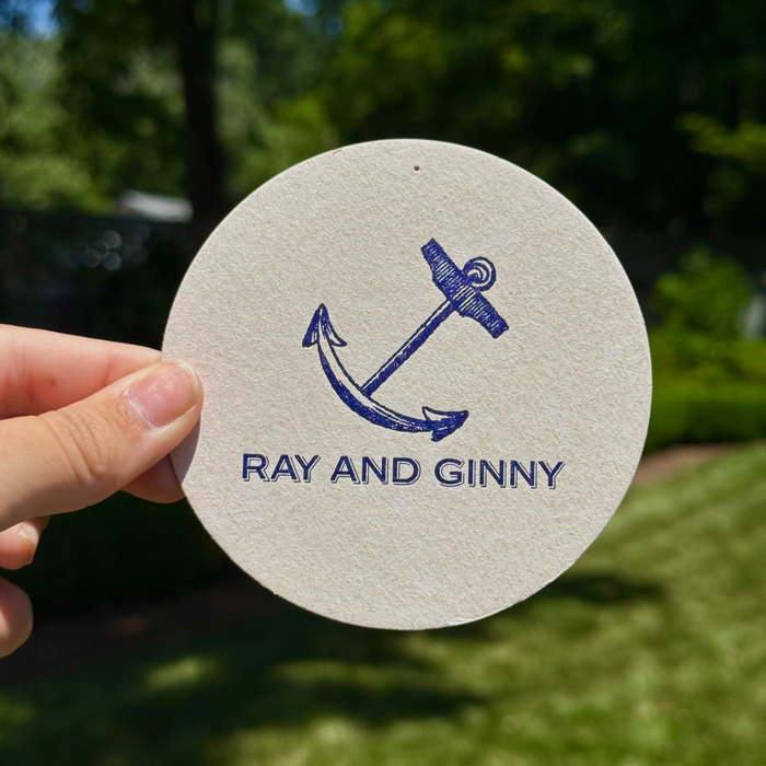 Single Anchor Custom Coasters