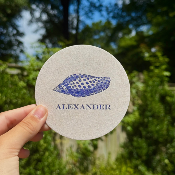 Junonia Shell Custom Coasters