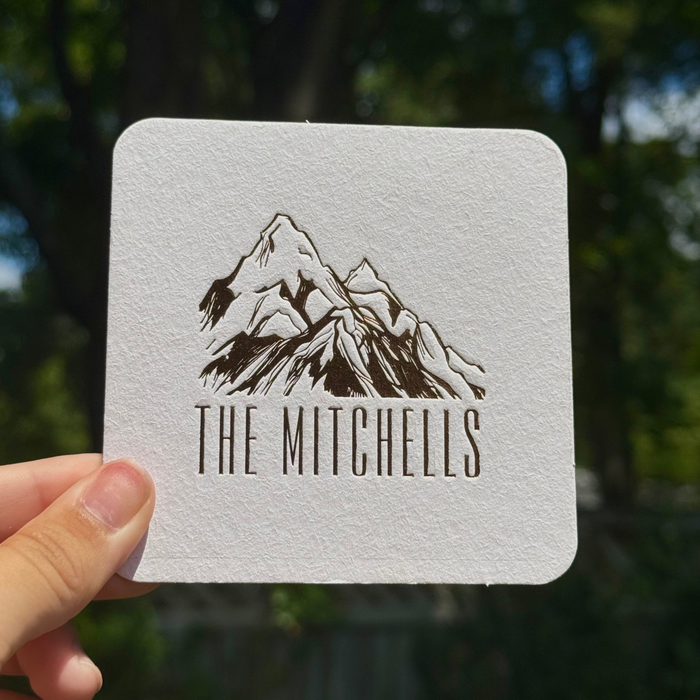 Mountain Range Custom Coasters