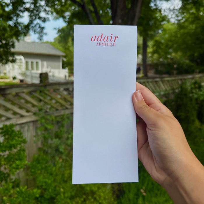 Customizeable Skinny Notepad