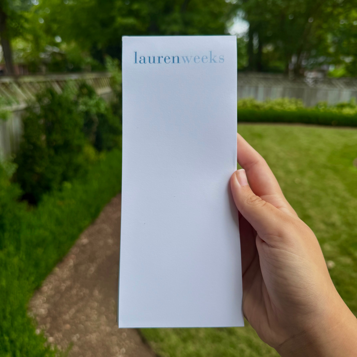 Customizeable Skinny Notepad