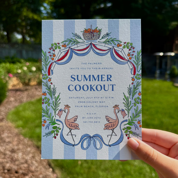 Summer Cookout Party Invitation