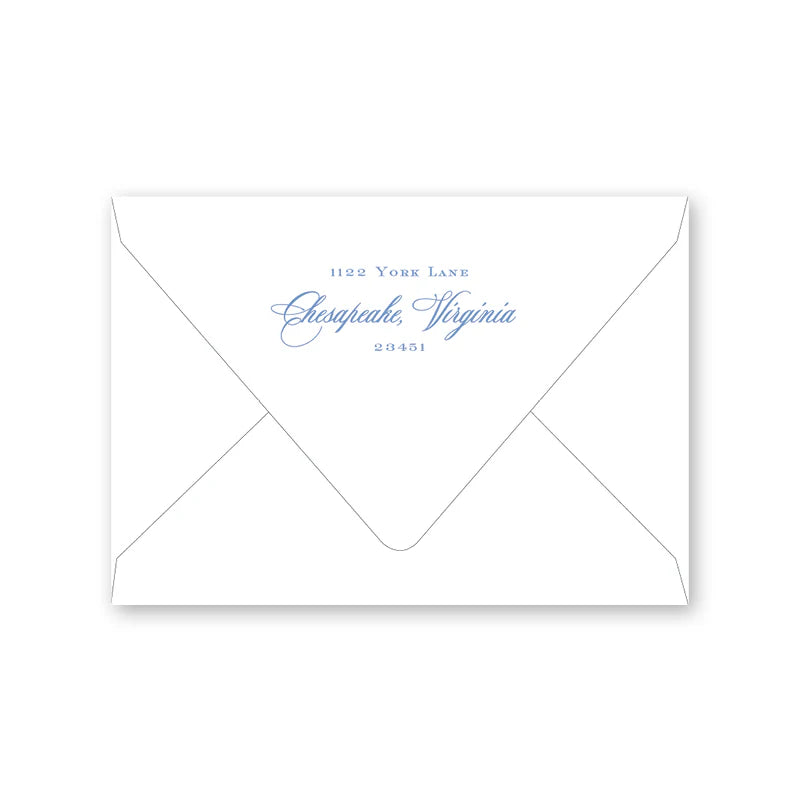 English Elegance Monogram Folded Note