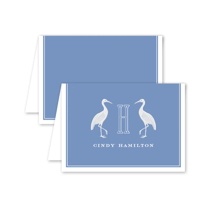 English Elegance Crane Folded Note