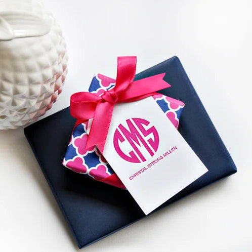 Monogram Letterpress Gift Tags - Style T72