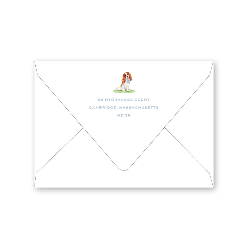 Cavalier Garden Blenheim Folded Notecard