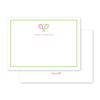 Tennis, Pink Flat Notecard