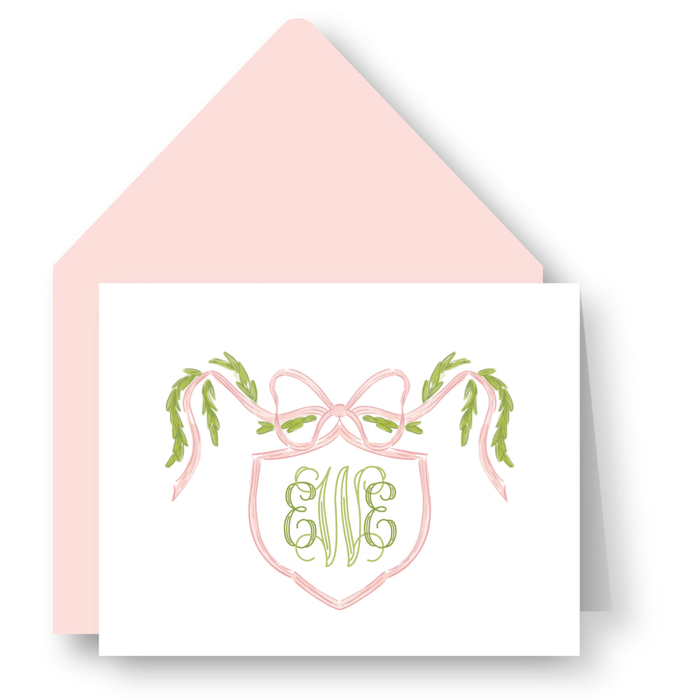 Pink and Green Folded Notes