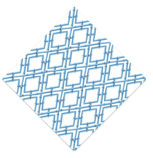 Paper Cocktail Napkins/China Blue Lattice Cocktail Napkin