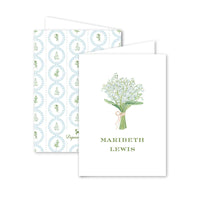 Lily of the Valley Folded Notecard