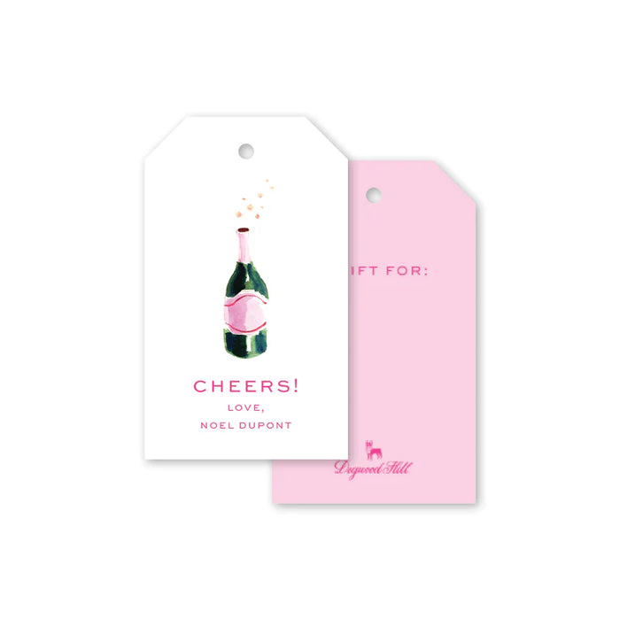 Pink Cheers Gift Tag