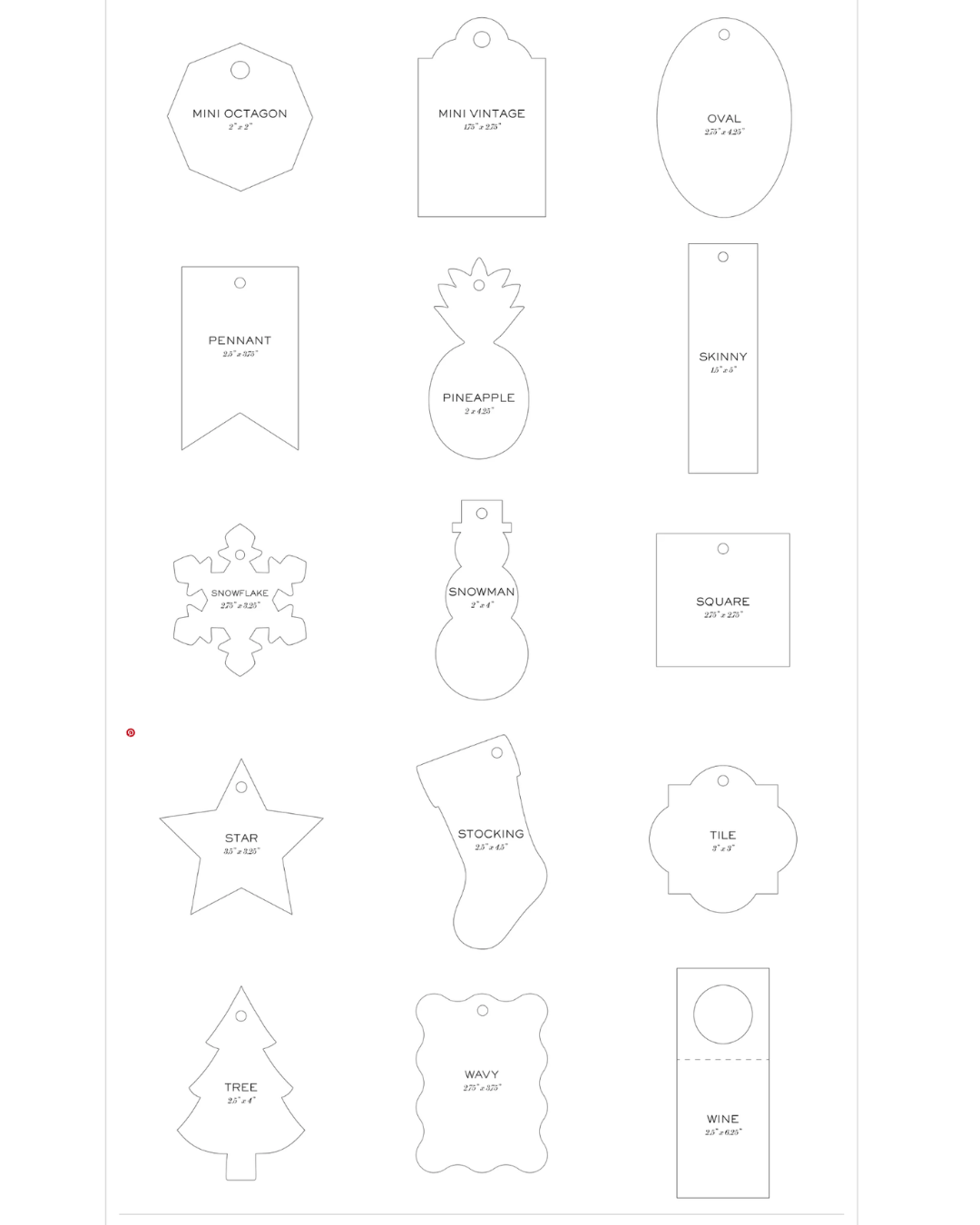 25 Personalized Gift Tags - Design T256
